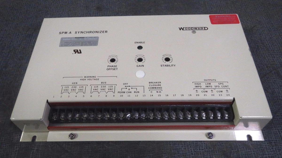 WOODWARD SPM-A SYNCHRONIZER 115/230 VAC P/N: 9905-001 REVISION O **WARRANTY**