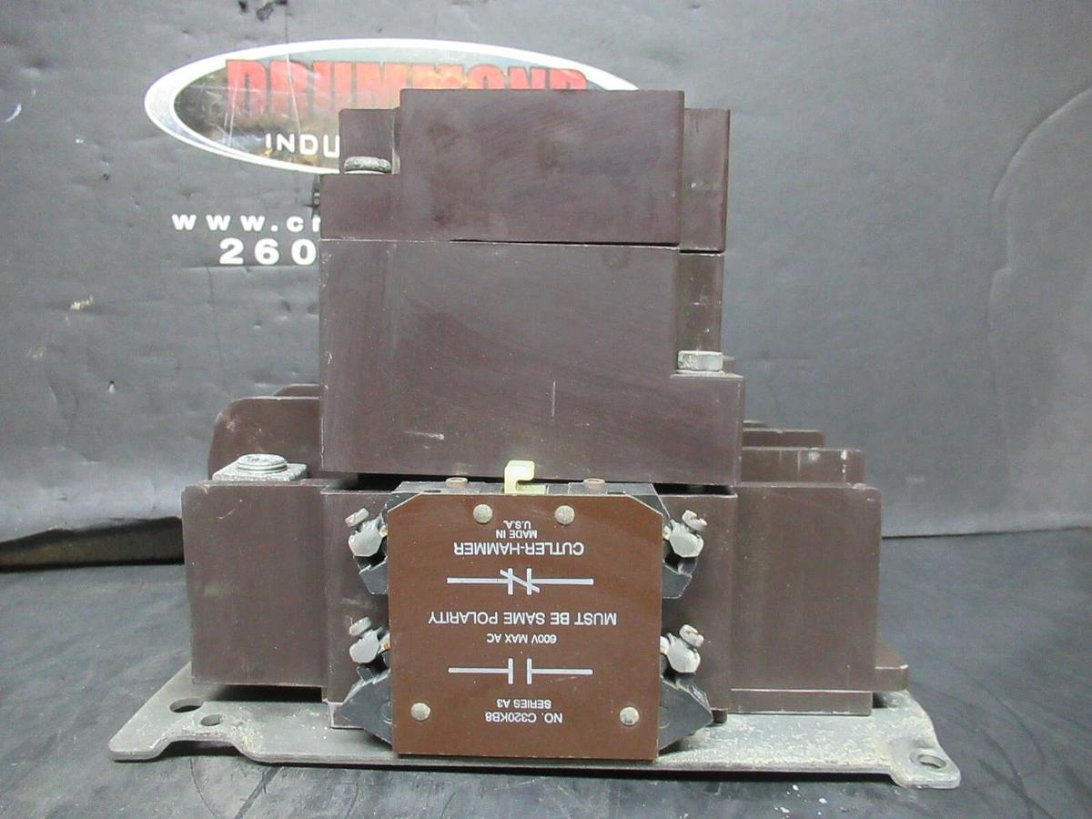 Used CUTLER-HAMMER CONTACTOR C32KN3 SER. C1 200 AMP 600V COIL: 110/120 V