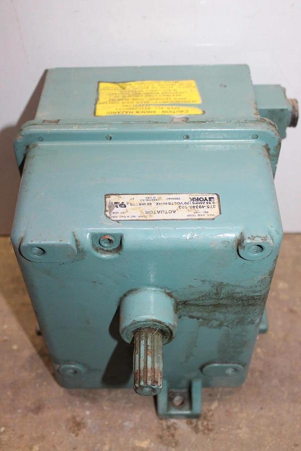 Used YORK HVAC MOTOR ACTUATOR 375-49340-103 0.95 AMP 120 VOLT 50 WATT 50/60 HZ