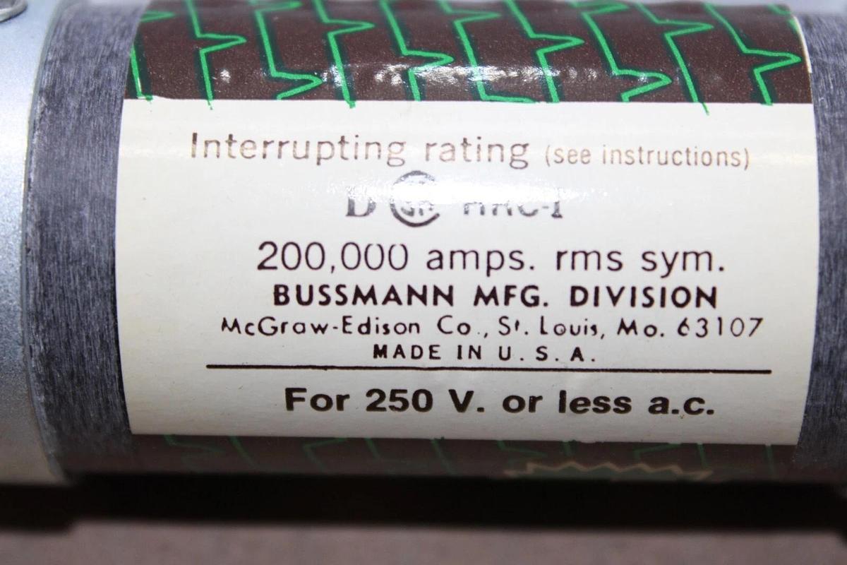 NEW SURLPLUS BUSSMANN LOW-PEAK TIME-DELAY CURRENT-LIMITING FUSE 150 AMP 250V