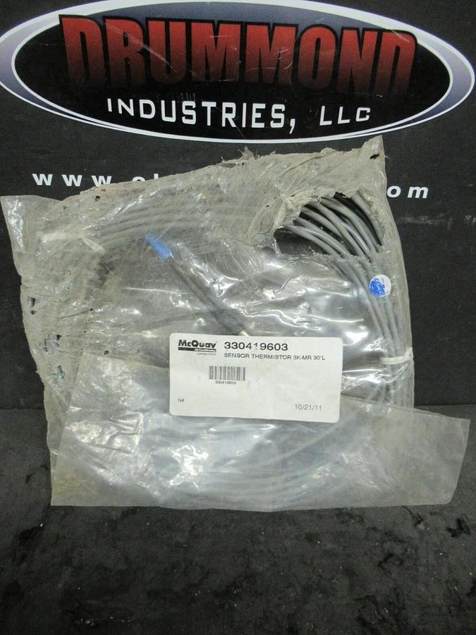 GENUINE MCQUAY LEAVING WATER TEMPERATURE SENSOR THERMISTOR 3K-MR 30' L 330419603