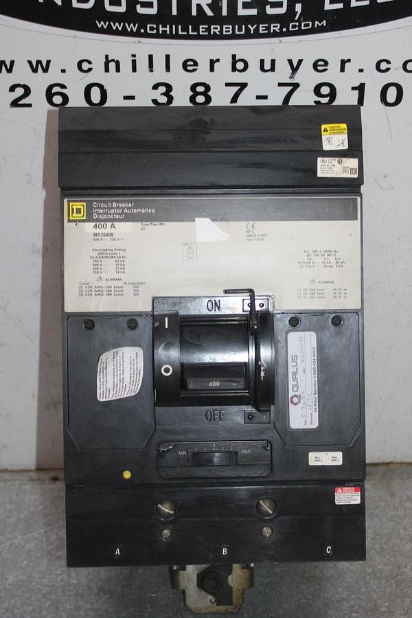 Used SQUARE D I-LINE CIRCUIT BREAKER MH36800 800 AMP 600 VAC 3-POLE