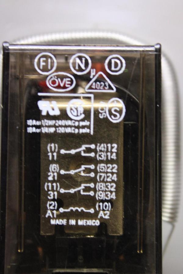 Used LOT OF 2 SCHRACK RELAY MR306115 115/240 VAC 10 AMP 50/60 HZ *WARRANTY*