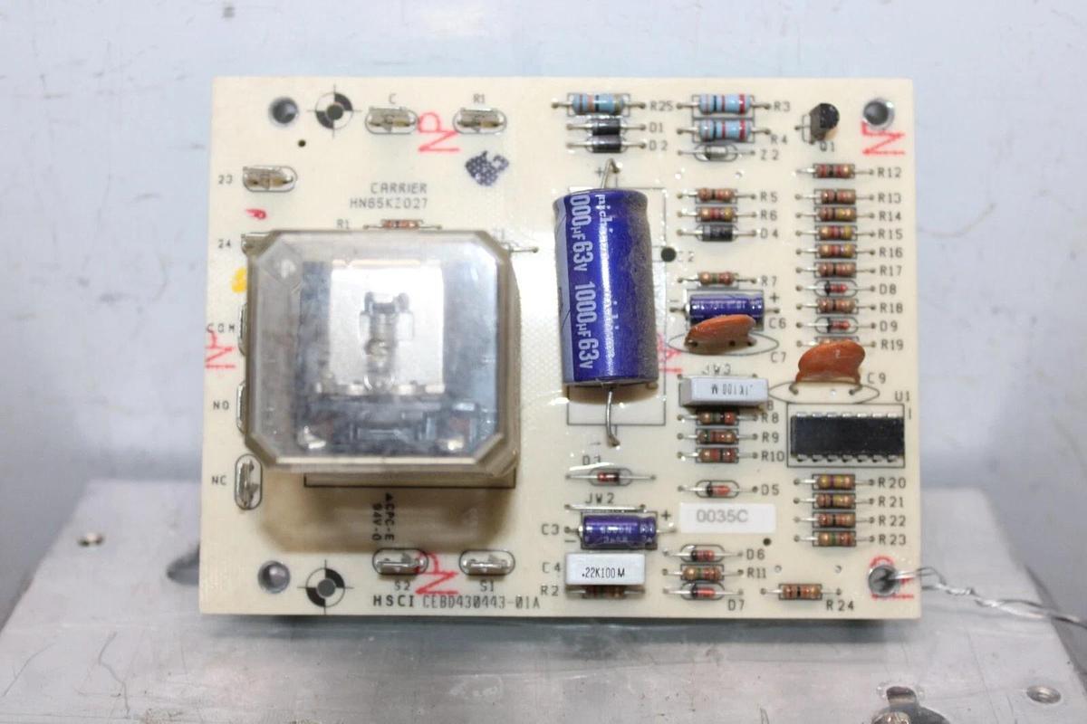 Used CARRIER OEM CIRCUIT BOARD ASSEMBLY MODEL: HN65KZ027 ** INCLUDES WARRANTY **