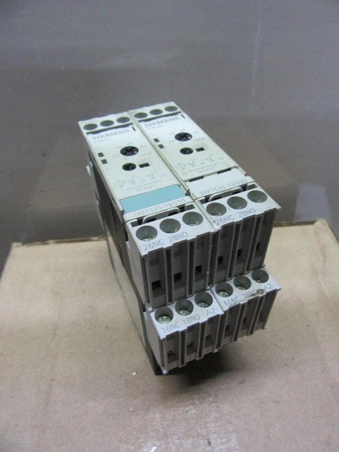 Used LOT OF 2 SIEMENS 3RP1525-1BQ30 TIME DELAY RELAY 3 AMP 240 VOLT **WARRANTY**