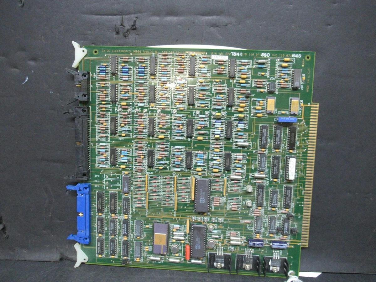 Used EXIDE S6000 ANALOG CIRCUIT BOARD 118302581 B 101072754 REV E 110071580 110073646