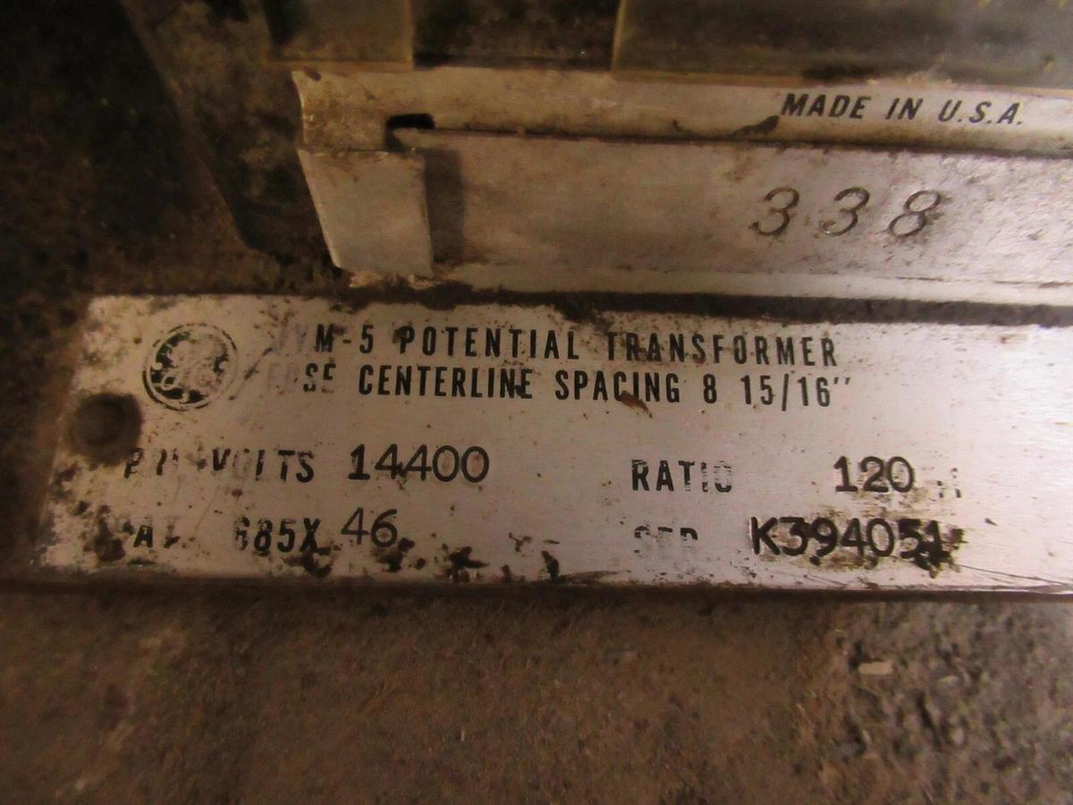 Used GE POTENTIAL TRANSFORMER JVM-5 14400 120:1 110 KV BIL **WARRANTY INCLUDED**