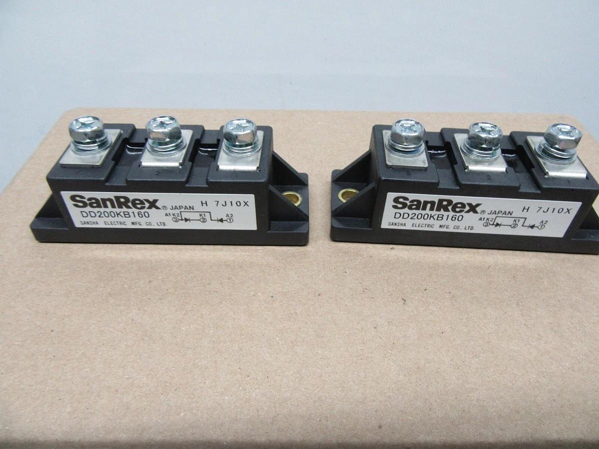 (2) SANREX DIP DIODE MODULE DD200KB160 1600 VOLT 200 AMP **NEW SURPLUS**