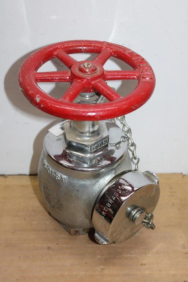 Used ELKHART BRASS U ANGLE FIRE HOSE VALVE 2.5" 15-31-SA 300 PSI **WARRANTY**