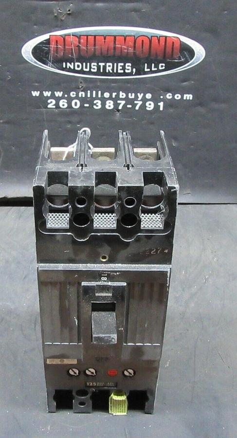 Used GE CIRCUIT BREAKER TFJ236125 125 AMP 600 VAC 3-POLE **WARRANTY INCLUDED**