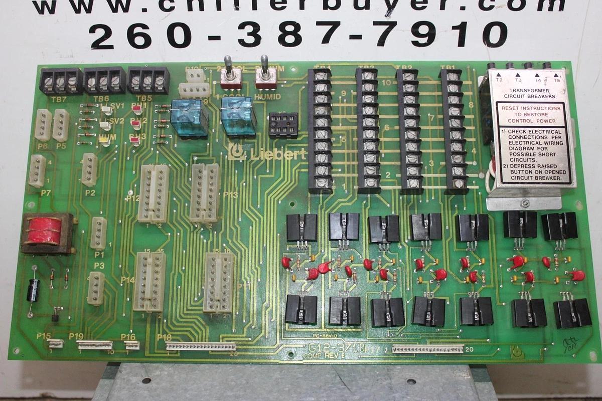 Used LIEBERT CONTROLLER CIRCUIT BOARD G12-3710 REV. E **WARRANTY INCLUDED**