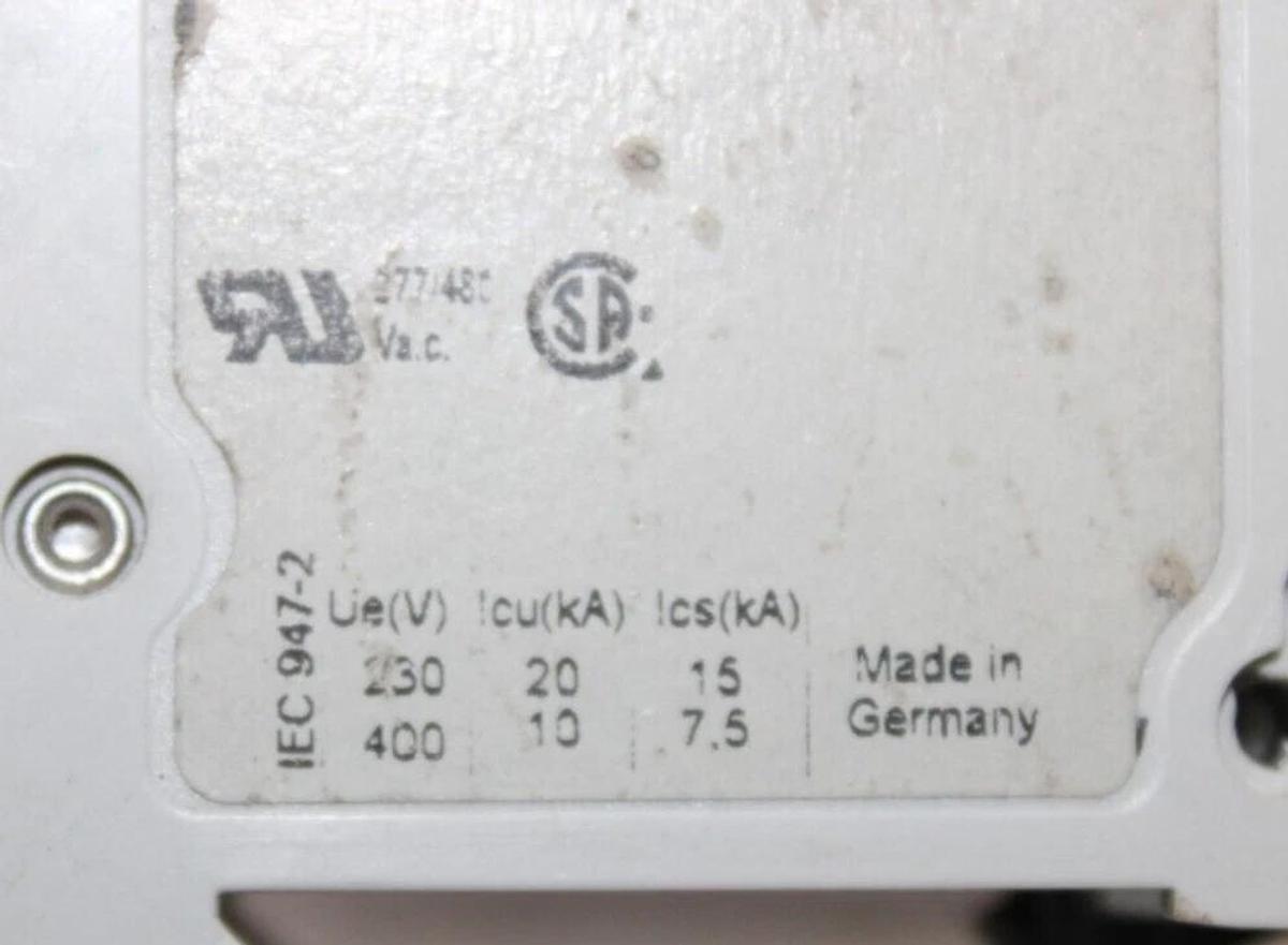 Used ABB CIRCUIT BREAKER S202-K1 277/480 VAC 2-POLE **WARRANTY INCLUDED**