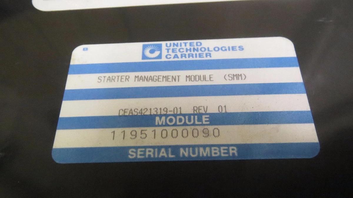 Used CARRIER (SMM) STARTER MANAGEMENT MODULE CESO121319-01 ; CEAS421319-01 REV 01