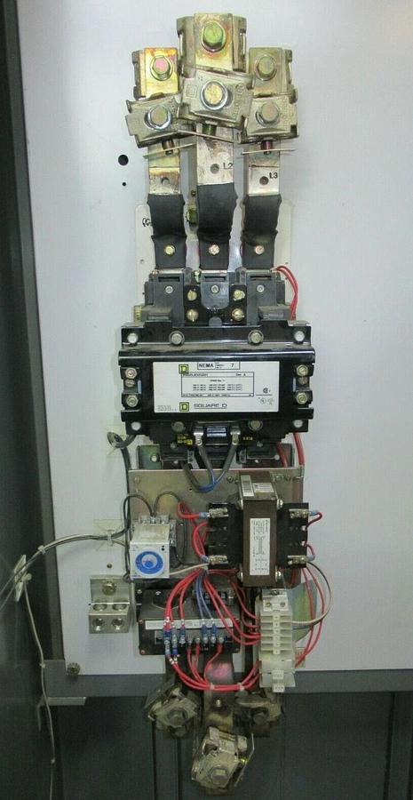 Used SQUARE D ENCLOSED STARTER 8502SJO2SX01 NEMA 7 STARTER NEMA 3R ENCLOSURE 600 VAC
