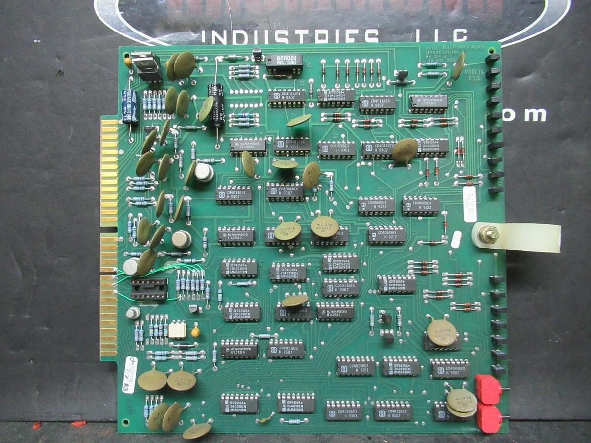 Used EXIDE ANNUNCIATION 2 MK II-U CIRCUIT BOARD 101072381 REV. R3 118302600 REV. A
