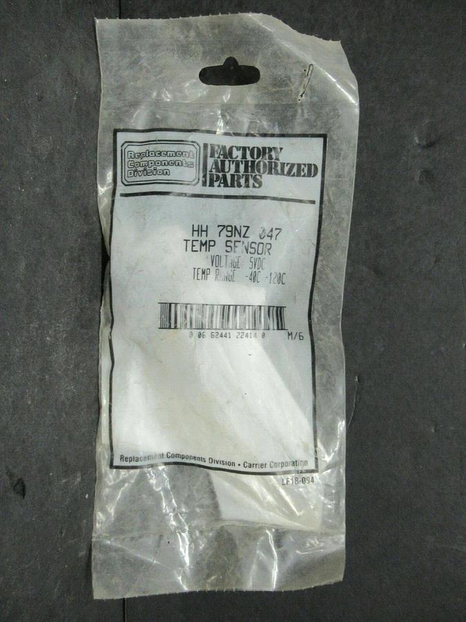 CARRIER TEMPERATURE SENSOR HH79NZ047 5 VDC TEMPERATURE RANGE 40-120 CELSIUS