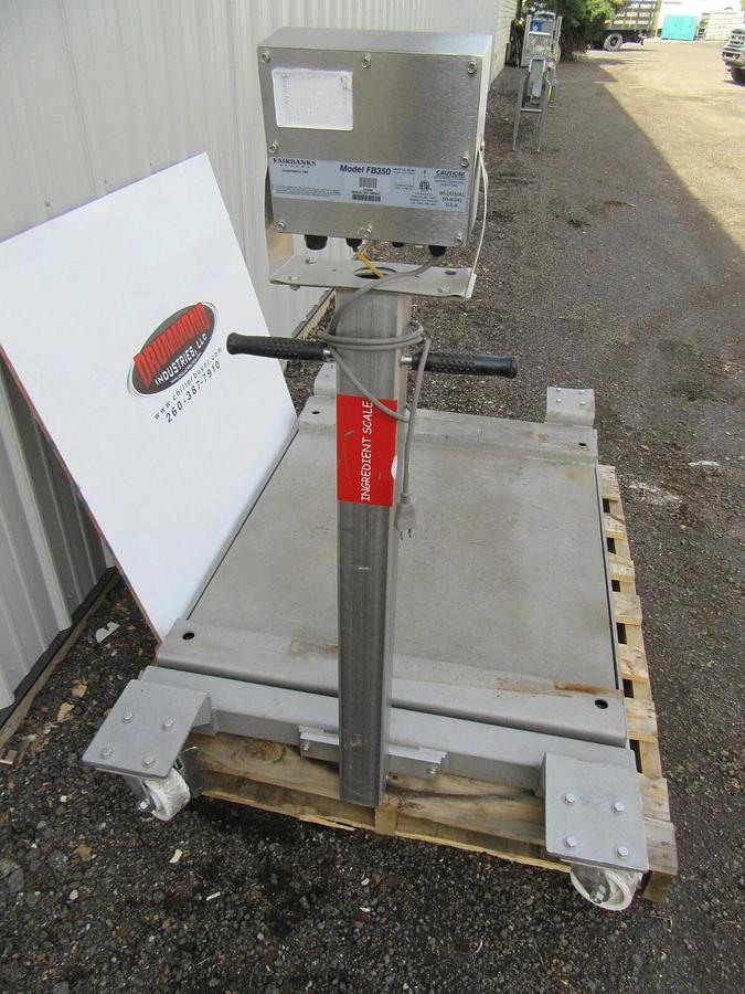 Used 3' X 3' SPX / GSE PROVEX PORTABLE FOOD GRADE STAINLESS FLOOR SCALE FAIRBANKS