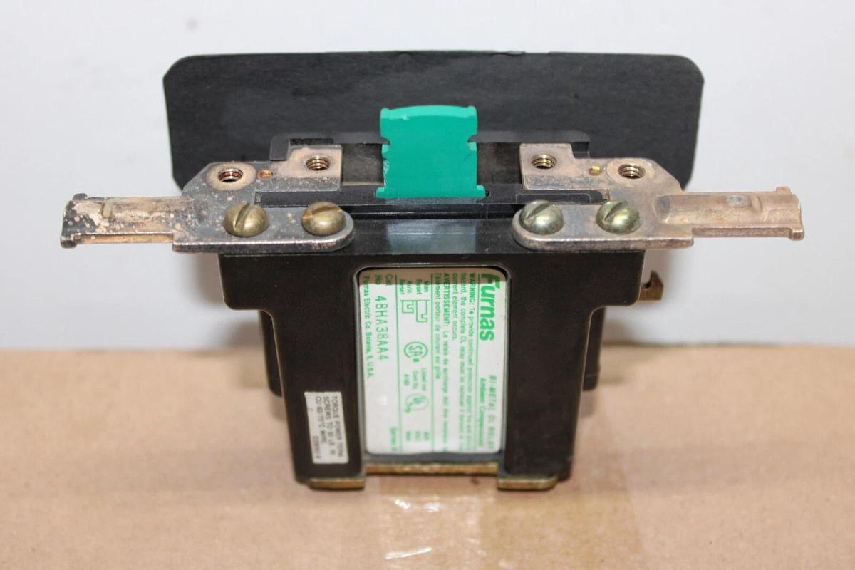 Used FURNAS BI-METAL OVERLOAD RELAY 48HA38AA4 SER. A 600 VAC **WARRANTY**