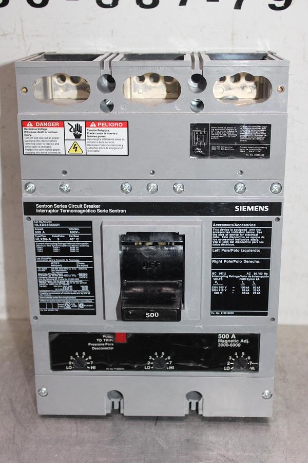 Used MERLIN GERIN MULTI9 CIRCUIT BREAKER C60 D4A 415 VAC 4 AMP 2-POLE