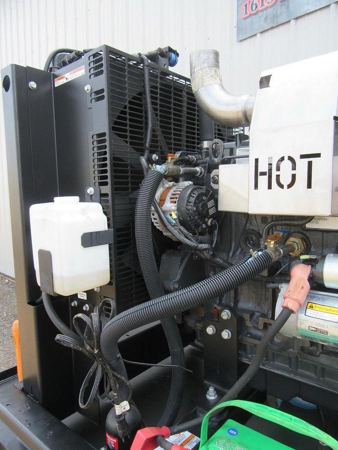 Used 2015 30 KW DIESEL GENERATOR GENERAC 120/240 VOLT SINGLE PHASE 501 HOURS VIDEO