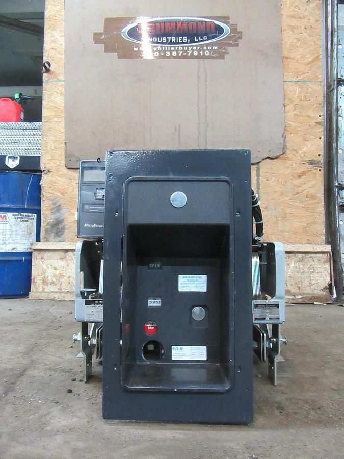 Used GE AKR 1600 AMP BREAKER AKR-8D-50-H1 MICRO VERSA TRIP A216LSGMR 1600A GROUND LSG