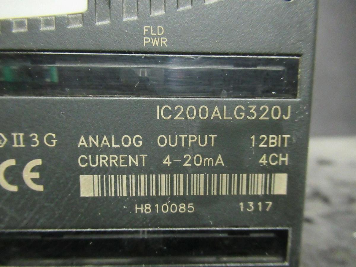 Used GE INTELLIGENT PLATFORMS PLC IC200ALG320J W/ COMPACT I/O CARRIER IC200CHS022L