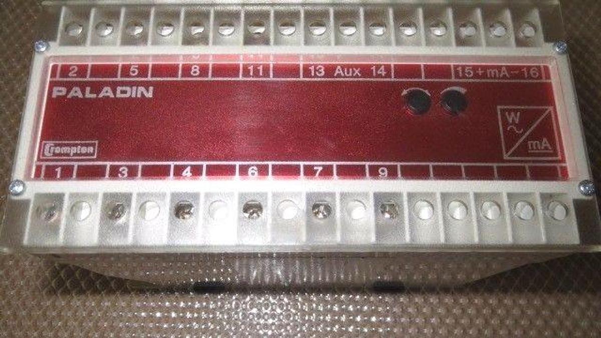 Used CROMPTON PALADIN TRANSDUCER INPUT RELAY MODULE 256-TWNU 120 VAC 256-TWNU-QQFA-C6