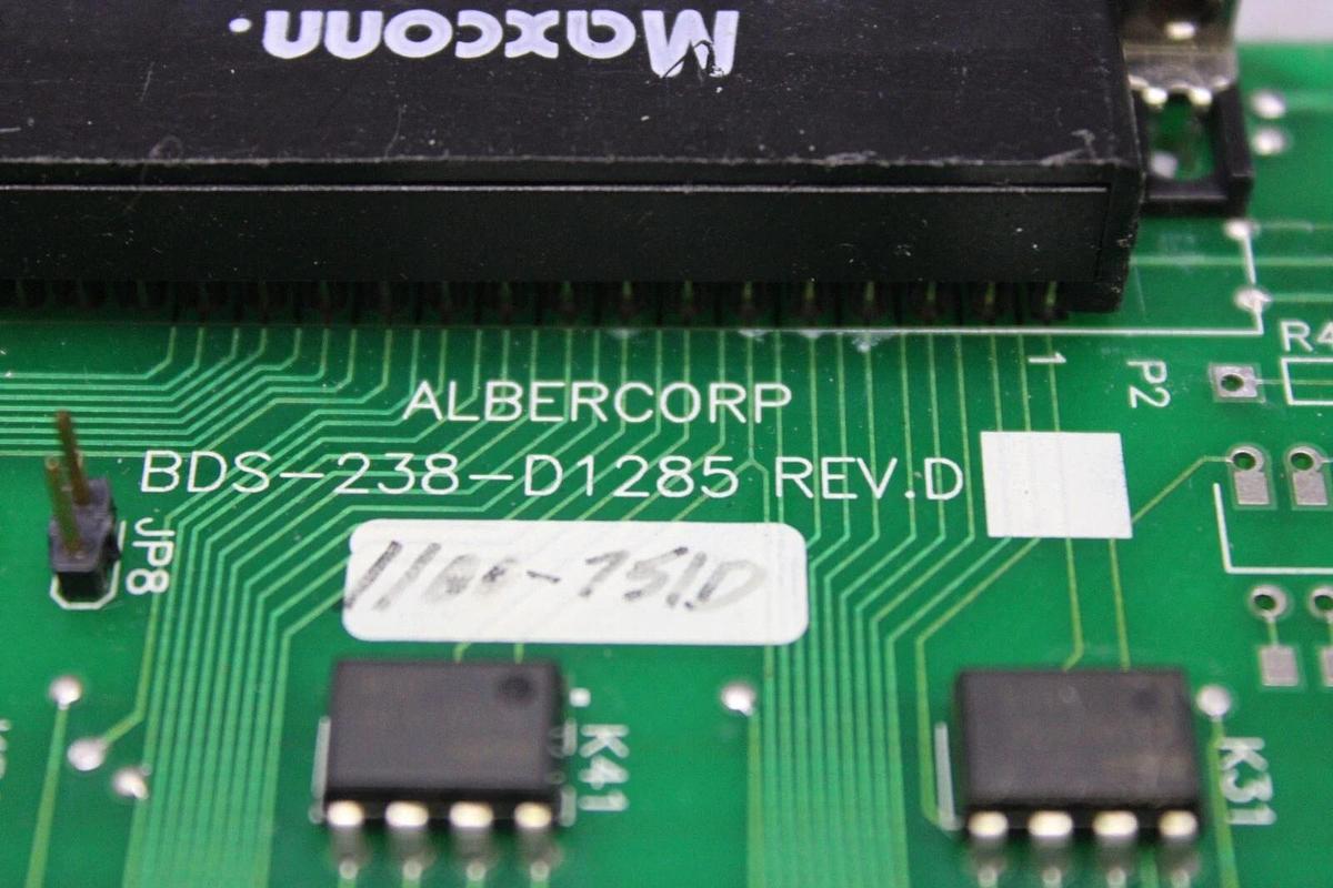 Used ALBERCORP CIRCUIT BOARD BDS-238-1285 REV. D **WARRANTY INCLUDED**