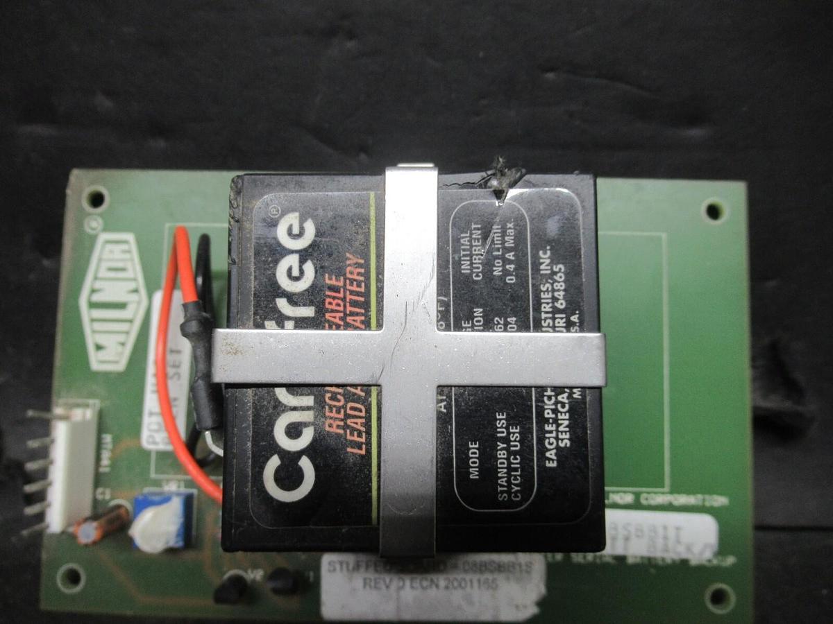 Used PELLERIN MILNOR BACK-UP BATTERY BOARD 08BSBB1T **WARRANTY INCLUDED**