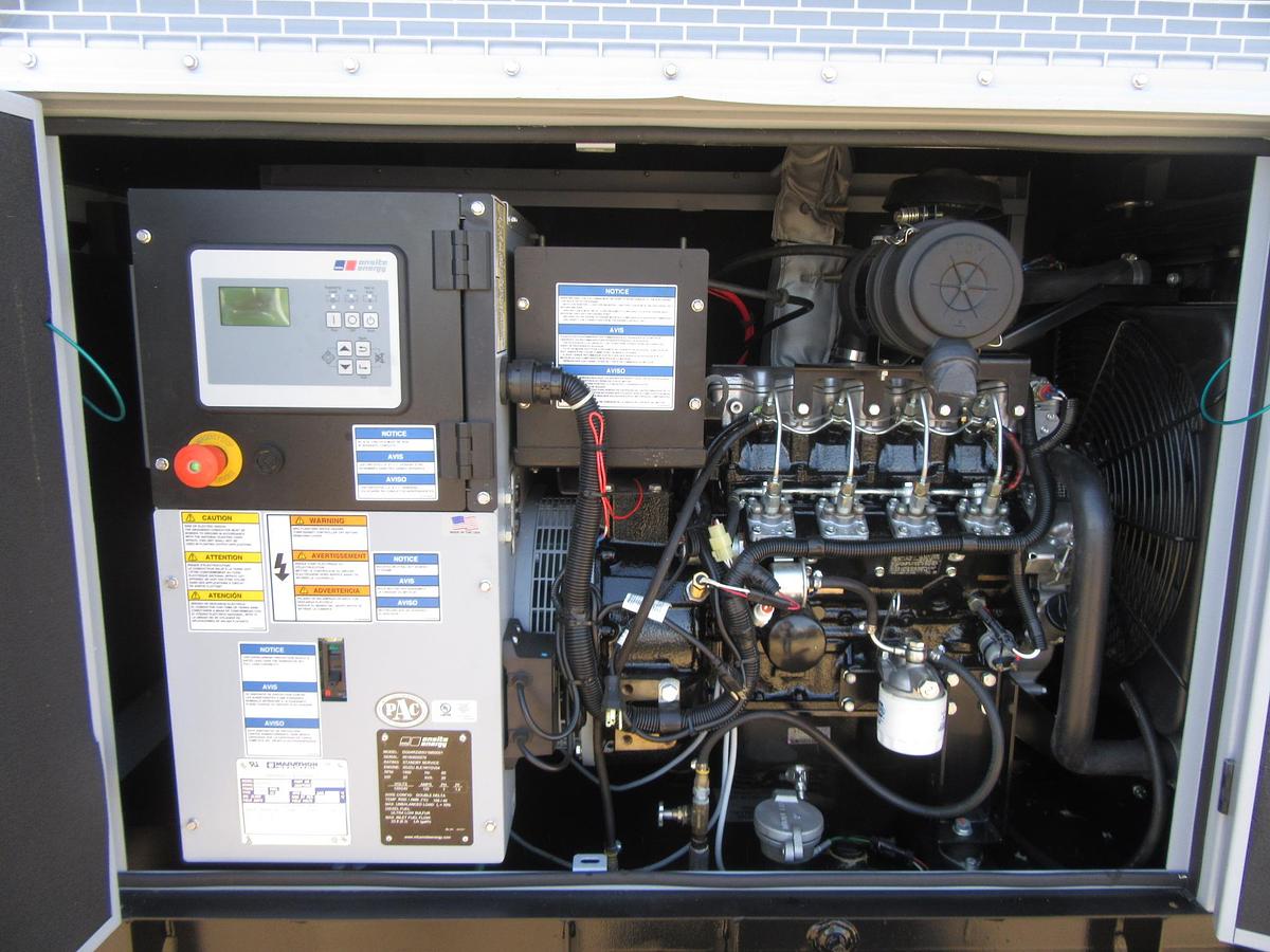 Used 20 KW DIESEL GENERATOR MTU 120/240 V 4LE1 ISUZU SOUND ENCLOSED 96 HRS  VIDEO