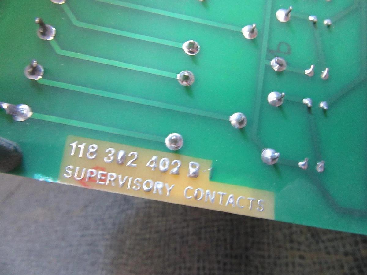 Used EXIDE SUPERVISORY CONTACTS RELAY BOARD 118302402 REV B 101250674 R1