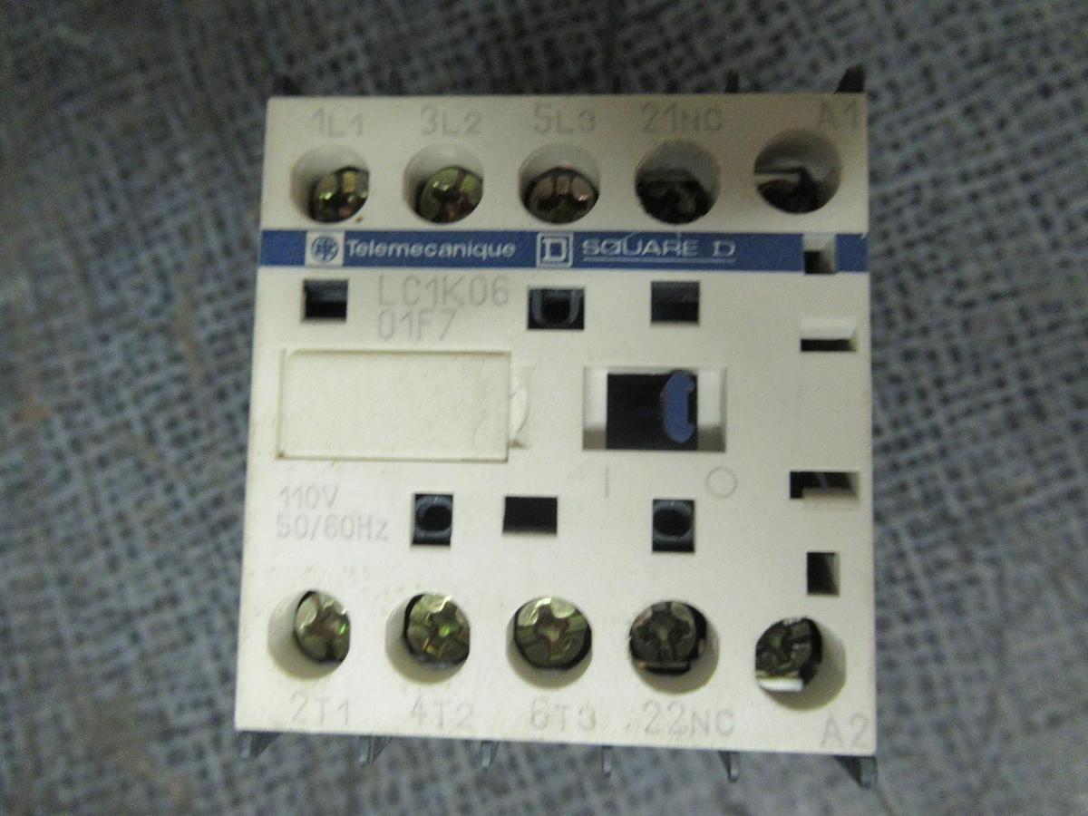 Used TELEMECANIQUE CONTACTOR LC1K06-01F7 600V 20A 3HP **WARRANTY INCLUDED**