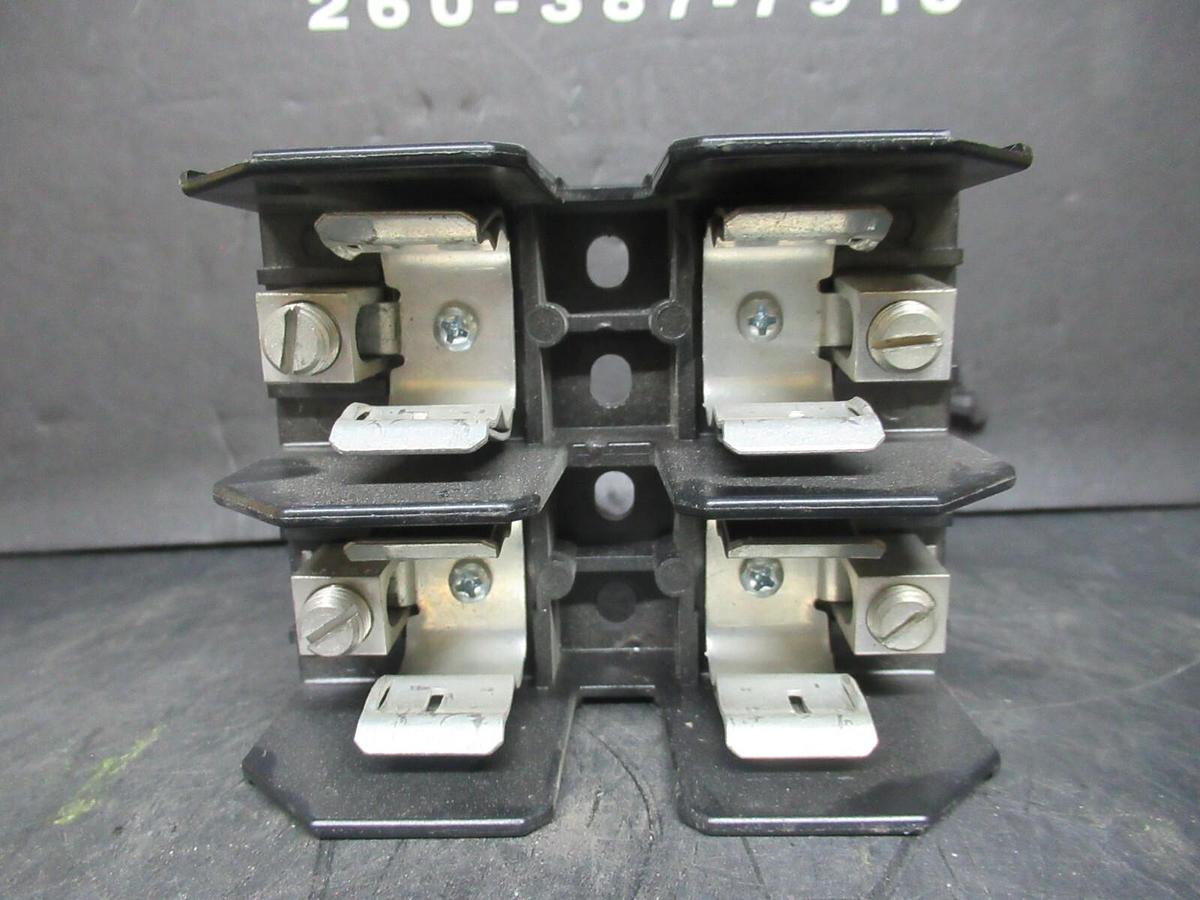 Used LITTELFUSE TWO POLE FUSE BLOCK LJ60060-2CR 600 VOLT 60 AMP CLASS J **WARARANTY**