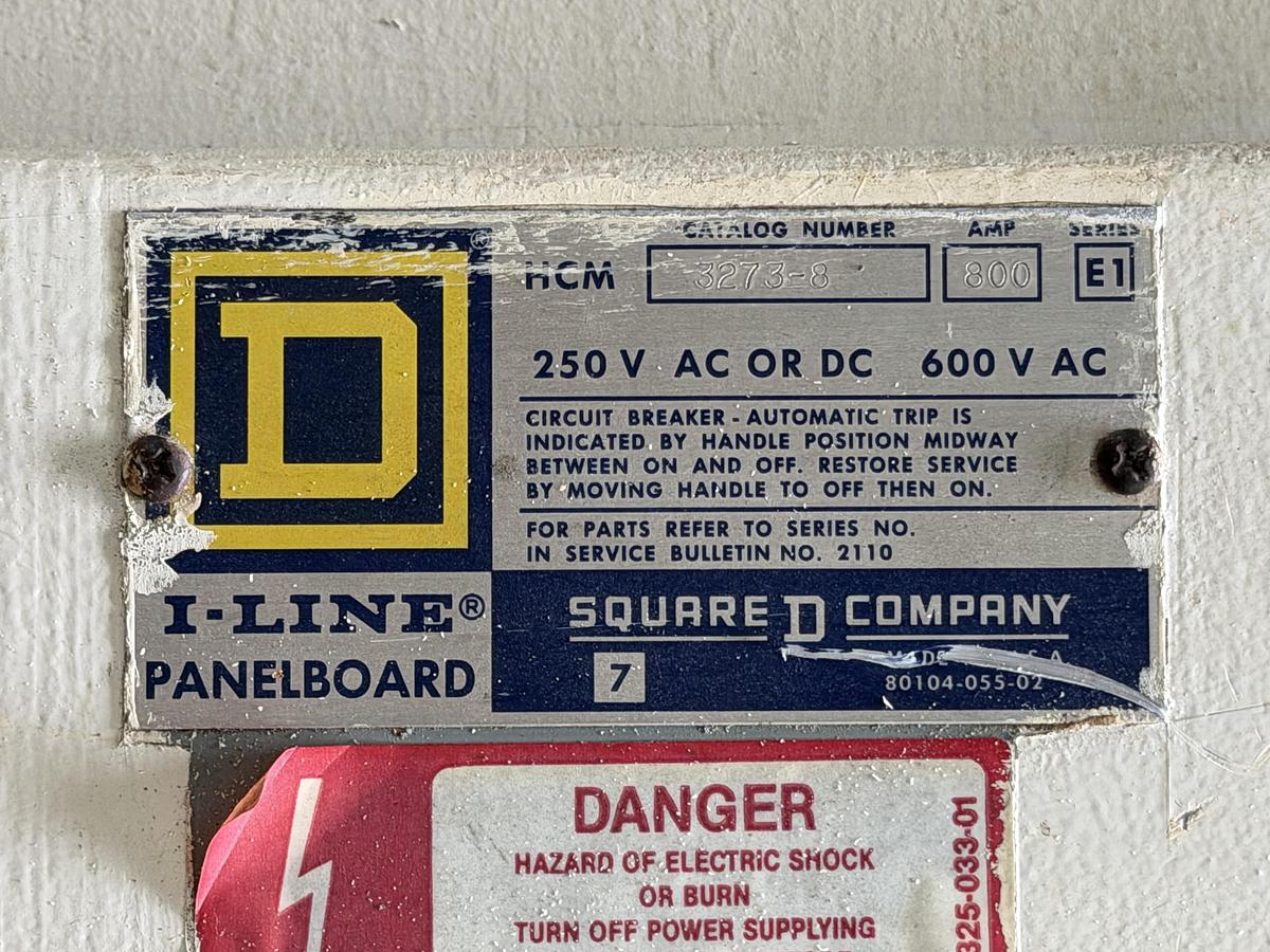 Used SQUARE D I-LINE CIRCUIT BREAKER LA36400 400 AMP 600 VAC 3-POLE