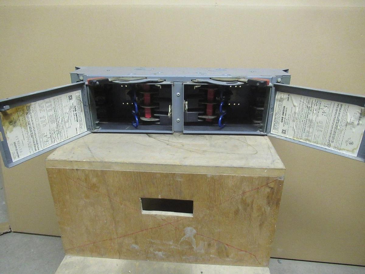 Used SQUARE D QMB SAFLEX SWITCH UNIT QMB-362-T1 30A 600VAC 3 POLE SER. D2 3PHASE 20HP