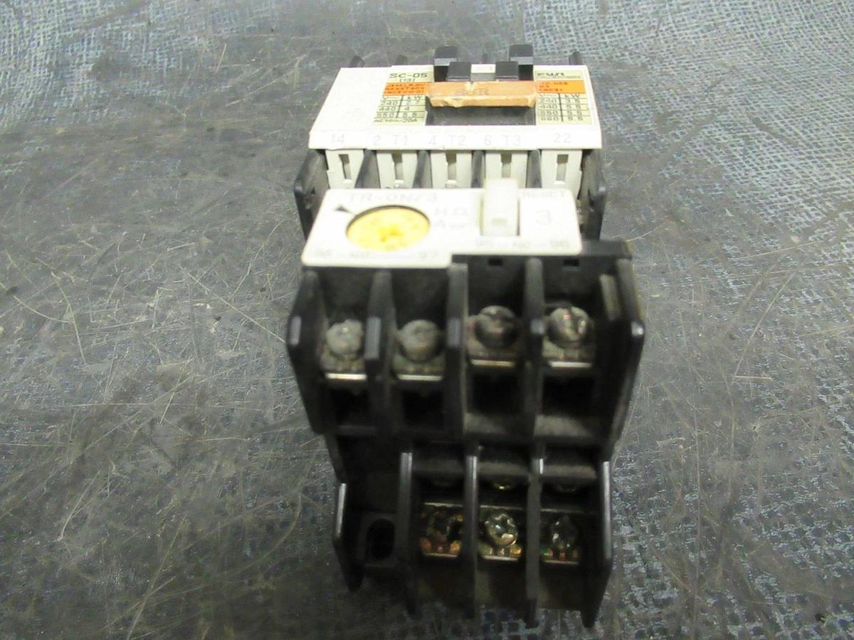 Used FUJI ELECTRIC STARTER SC-05 600V 3POLE 13A 5HP **WARRANTY INCLUDED**