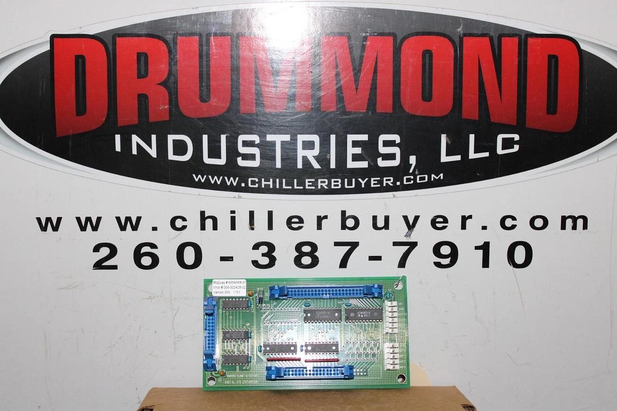 Used MCQUAY ENERGYLINE DIGITAL I/O CIRCUIT BOARD 665456B-01 006-000428-02 REV. C