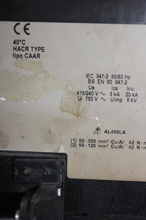 Used SQUARE D POWERPACT I-LINE CIRCUIT BREAKER BGA160305 30 AMP C-POLE 277 VAC