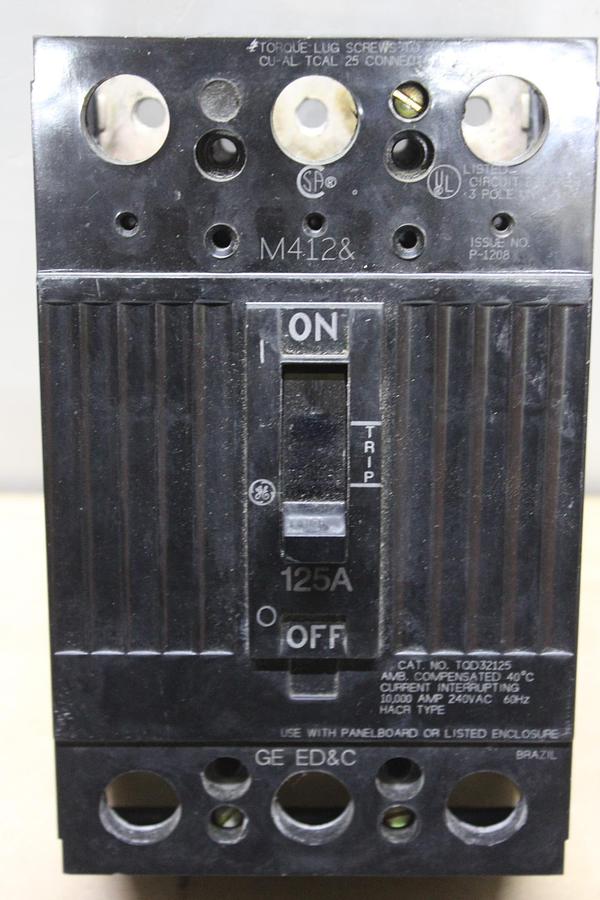 Used CUTLER HAMMER CIRCUIT BREAKER LDC3600F 600 AMP 600 VAC 3-POLE LDC-100K