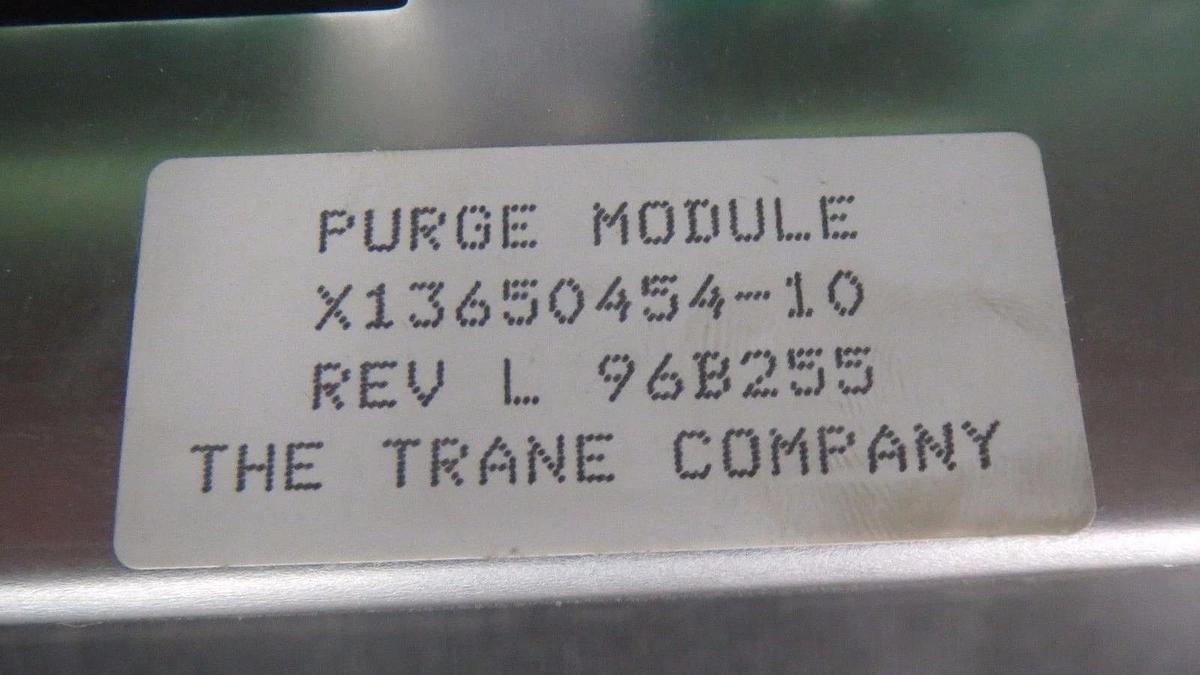 Used TRANE PURGE MODULE MODEL/REVISION: X13650454-10 REV L **WARRANTY INCLUDED**
