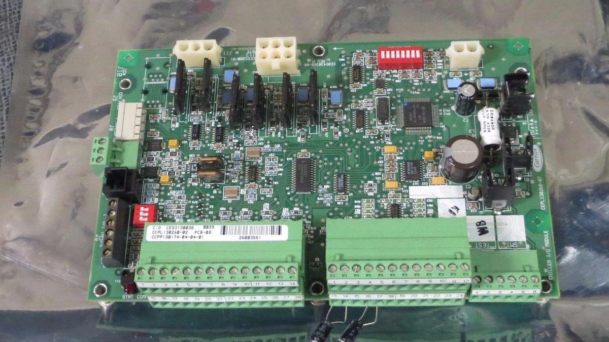 Used CARRIER CHILLER I/O MODULE CIRCUIT BOARD CEPL130260-07 **WARRANTY INCLUDED**