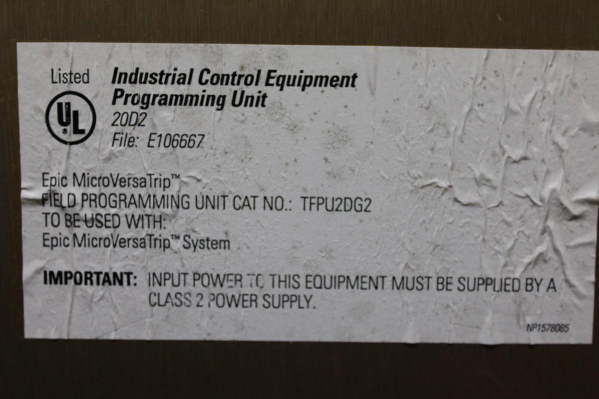 Used GE FIELD PROGRAMMING UNIT TFPU2DG2 MICROVERSA TRIP **WARRANTY**