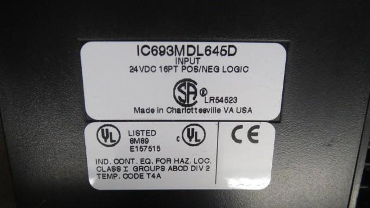 Used GE FANUC 90-30--INPUT MODULE---IC693MDL645D **WARRANTY INCLUDED**
