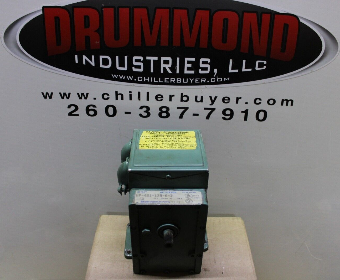 Used BARBER COLEMAN ACTUATOR MP-481-129-0-2 0.95 AMP 120 VOLT 50 WATT