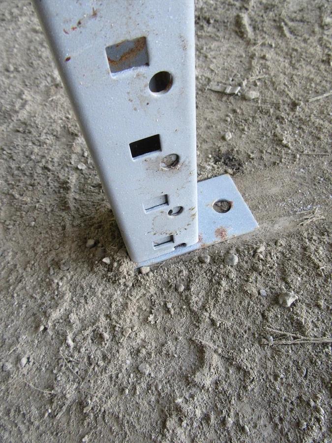 Used LYON 14GA. BULK STORAGE RACKING 7' L X 4' W X 5' T 1600# LBS CAP PER SHELF RACK