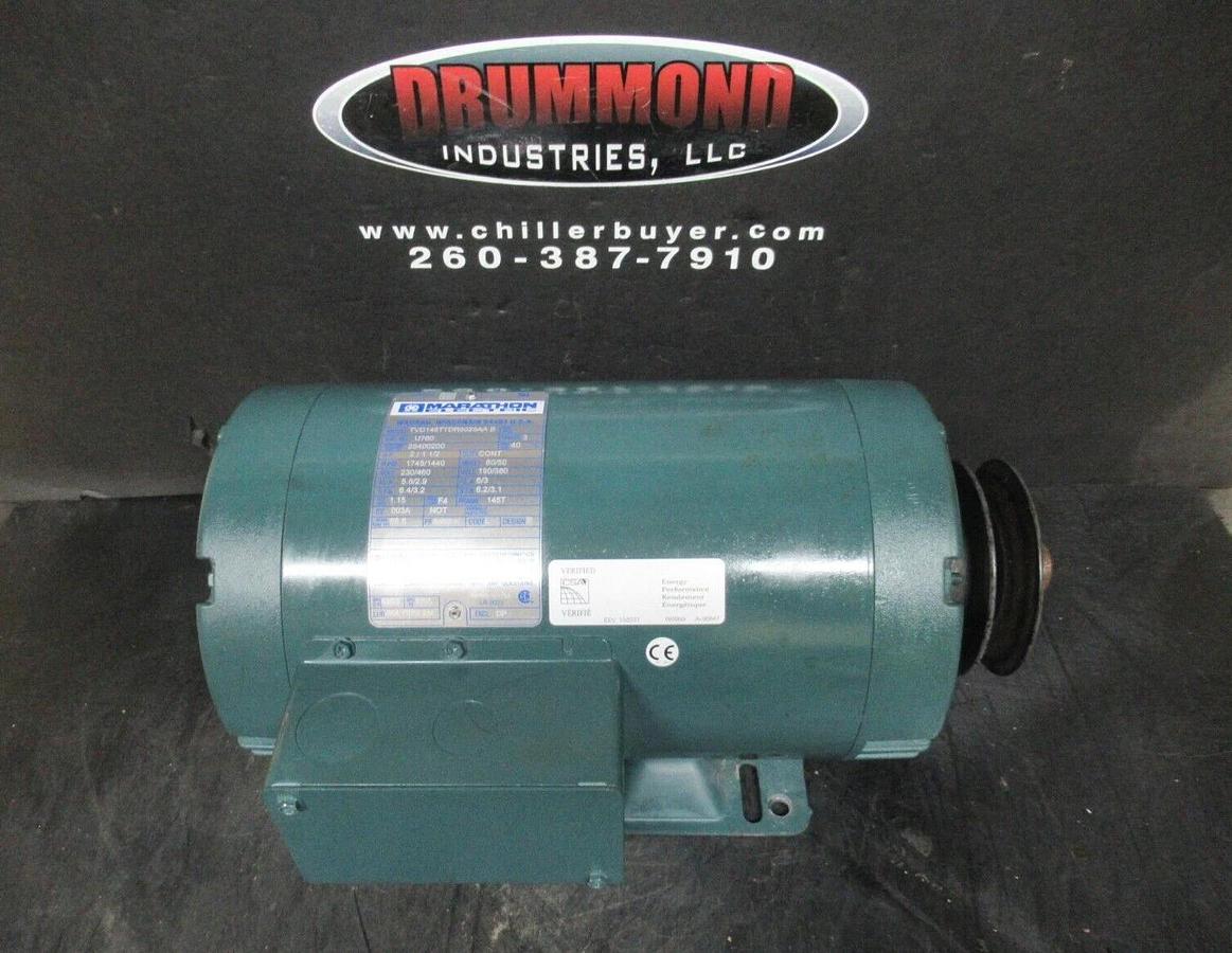Used MARATHON ELECTRIC TVD145TTDR6029AA-B U760 3 PHASE 460 VOLT 1.15 SF 5.8 AMP