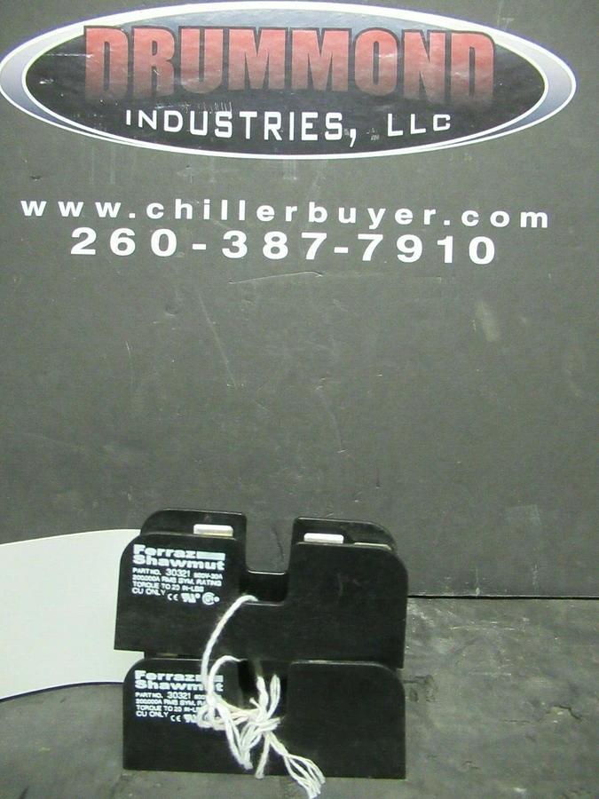 Used LOT OF 2 FERRAZ SHAWMUT FUSE HOLDER 30321 FOR 30 AMP 600 V FUSES