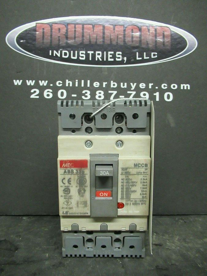 Used 30 AMP LS / MEC MCCB BREAKER ABS 33B 600 VAC 3 POLE **WARRANTY INCLUDED**