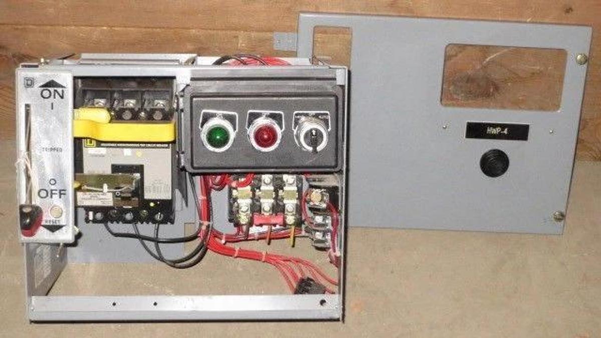 Used SQUARE D 12" MCC BUCKET 480 VAC W/ 30 AMP FHP BREAKER & NEMA SIZE 1 STARTER