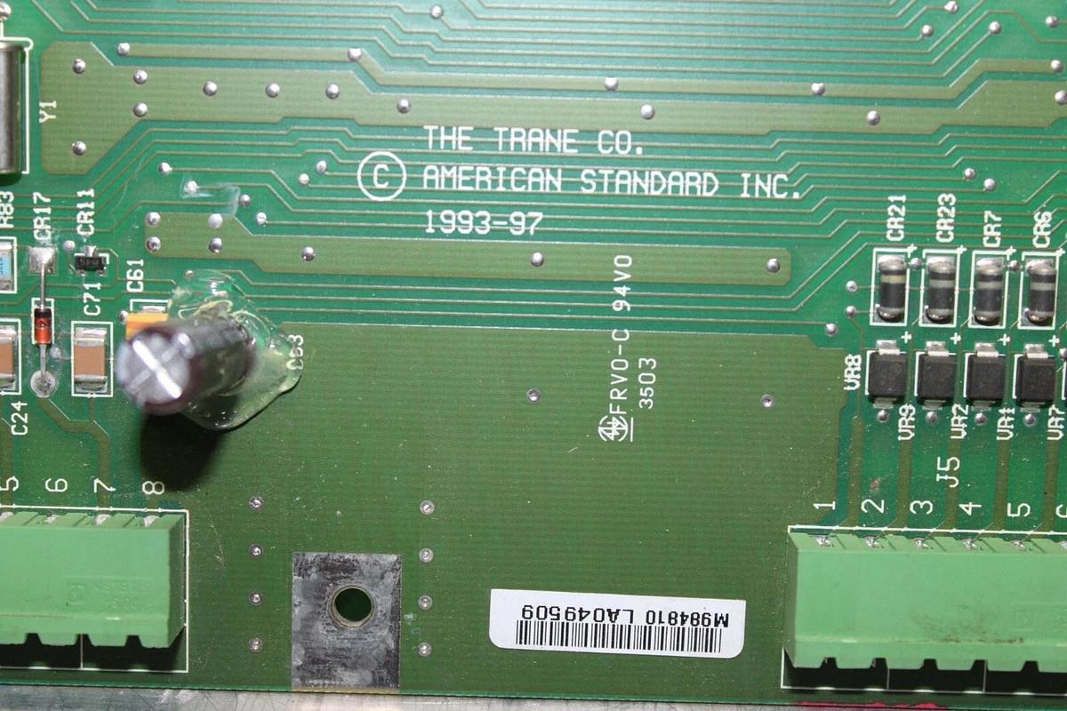 Used TRANE UCP2 STARTER CIRCUIT BOARD 6400-0756-08 REV. Y 6400-0755-06 REV. K